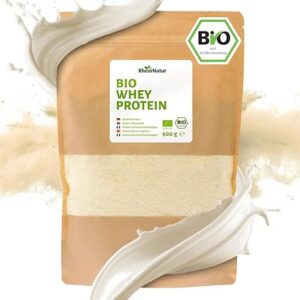RheinNatur vadakuvalgu pulber 900 g – maitsetu, lisaainetevaba, 100% mahe